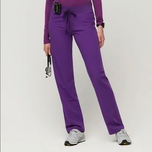 Figs Digital Grape Livingston scrub pants. Medium NWT